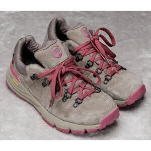 Danner Dry Mountain 600 Low Outdoor Hiking Shoes Gray Suede Plum Womens Size 7.5